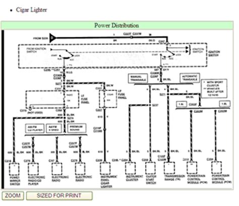 1998 mercury tracer radio wiring diagram 