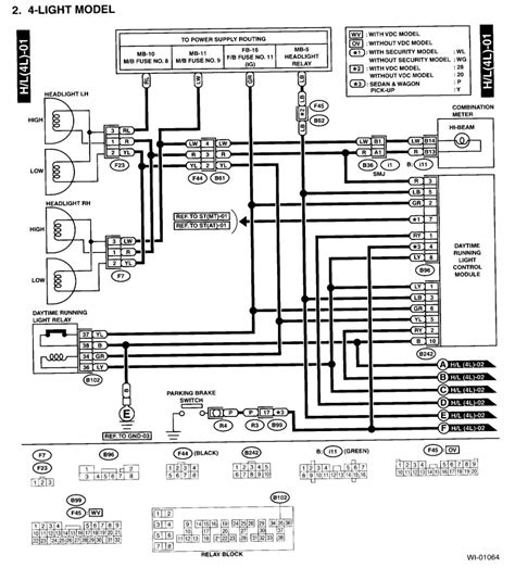 1998 subaru impreza wiring diagram lights 