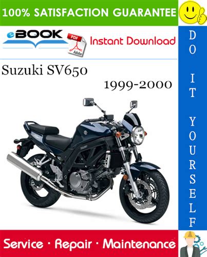 1999 2000 Suzuki Sv650 Motorcycle Service Manual