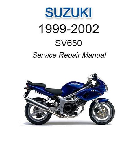 1999 2002 Suzuki Sv650 Service Repair Manual Highly Detailed Fsm Pdf Preview