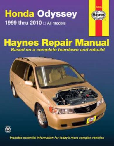 1999 2004 Odyssey Factory Service Repair Manual