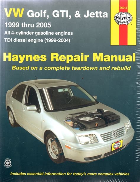 1999 2005 Vw Gofl Jetta Workshop Service Repair Manual