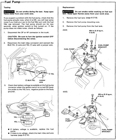 1999 Accord Fuel Pump Wiring Diagram