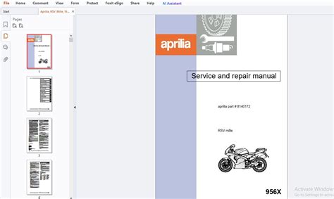 1999 Aprilia Rsv Mille Service Repair Manual Download