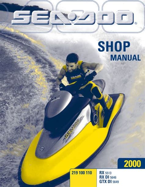 1999 Bombardier Seadoo Personal Watercraft Service Repair Shop Manual