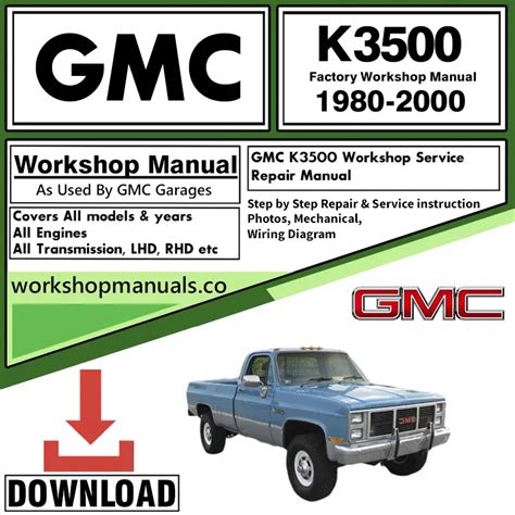 1999 Chevrolet K3500 Service Repair Manual Software