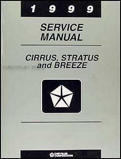 1999 Chrysler Cirrus Stratus Original Service Shop Manual