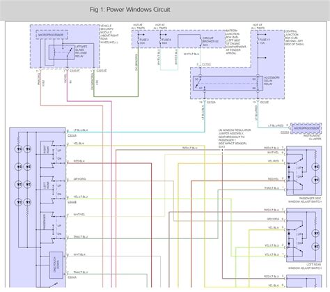 1999 Ford Explorer Power Window Wiring Diagram