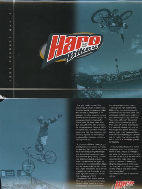 1999 Haro Catalog
