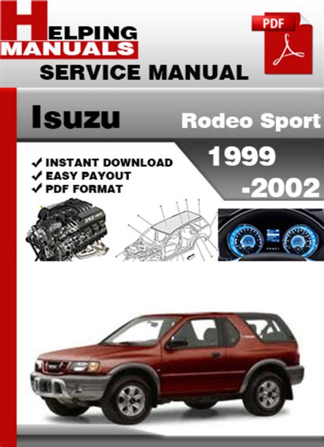 1999 Isuzu Rodeo Service Repair Workshop Manual Download