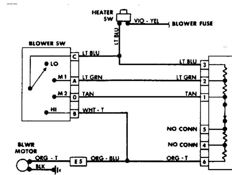 1999 Jeep Wrangler Heater Wiring Diagram