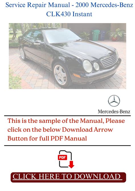 1999 Mercedes Clk430 Service Repair Manual 99