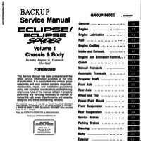 1999 Mitsubishi Eclipse Owners Manual Pd