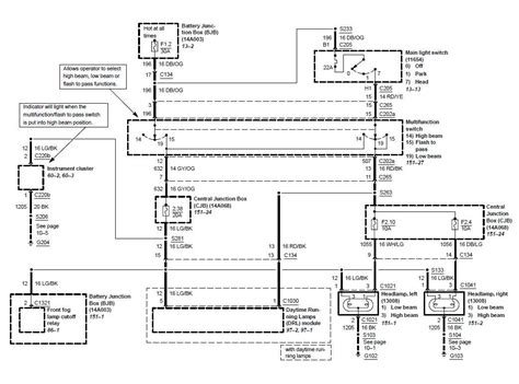 1999 Mustang Headlight Wiring Diagram