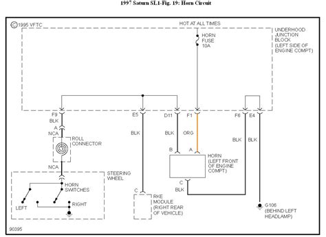 1999 Saturn Wiring Diagram Horn