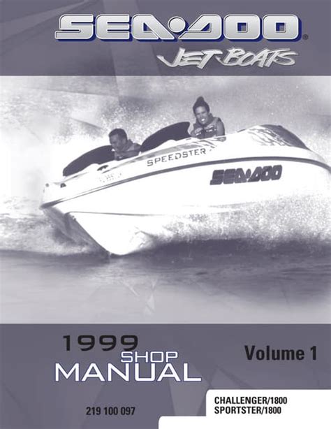 1999 Sea Doo Seadoo Sportster 1800 Challenger 1800 Service Repair Workshop Manual Download Volume 1