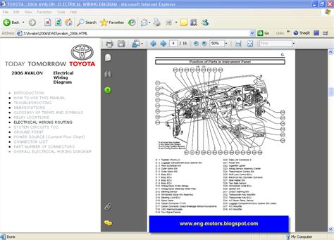 1999 Toyota Avalon Electrical Components Manual and Wiring Diagram