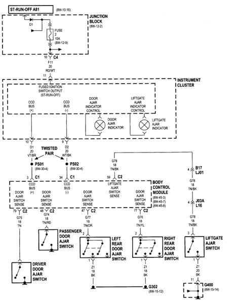 1999 dodge grand caravan headlight wiring diagram 