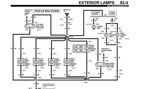 1999 ford f350 tail light wiring diagram 