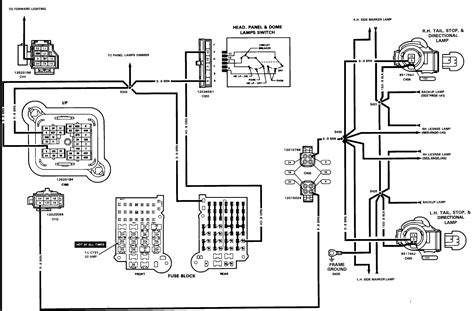 1999 s10 blazer tail light diagram 