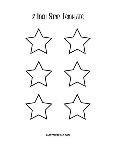 2 Inch Star Template