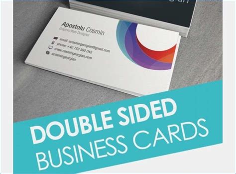 2 Sided Business Cards Templates Free