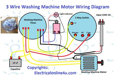 2 Speed Washing Machine Motor Wiring Diagram