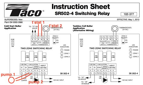 2 Taco Zone Relay Wiring Diagram