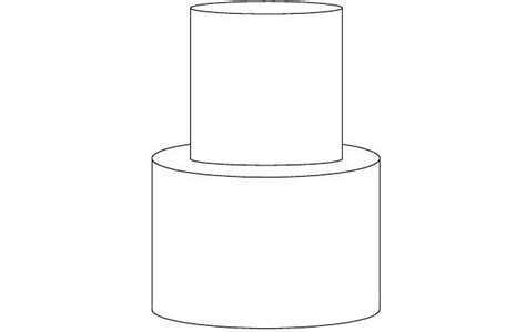 2 Tier Cake Template