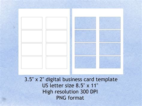 2 X 3.5 Business Card Template