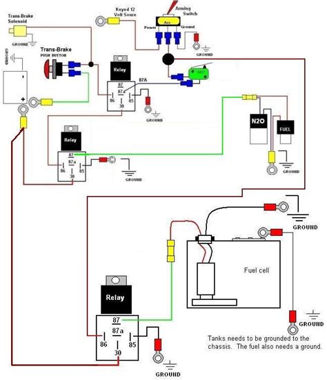 2 stage nitrous wiring diagram schematic 