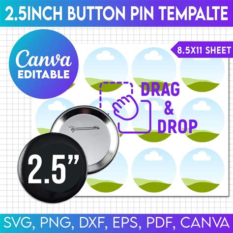 2.5 In Button Template