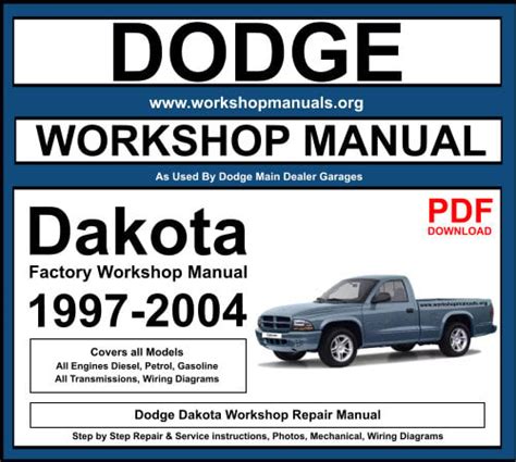 2000 2001 Dodge Dakota Workshop Service Repair Manual Download