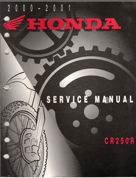 2000 2001 Honda Cr250r Service Repair Manual Instant Download