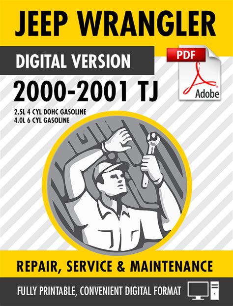 2000 2001 Jeep Wrangler Service Repair Workshop Manual Instant Download