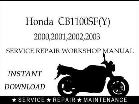 2000 2003 Honda Cb1100sf Cb1100sfy Service Repair Manual Instant Download