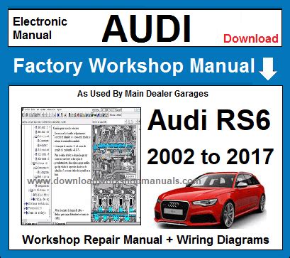 2000 2004 Audi Rs6 4 2l Workshop Service Repair Manual