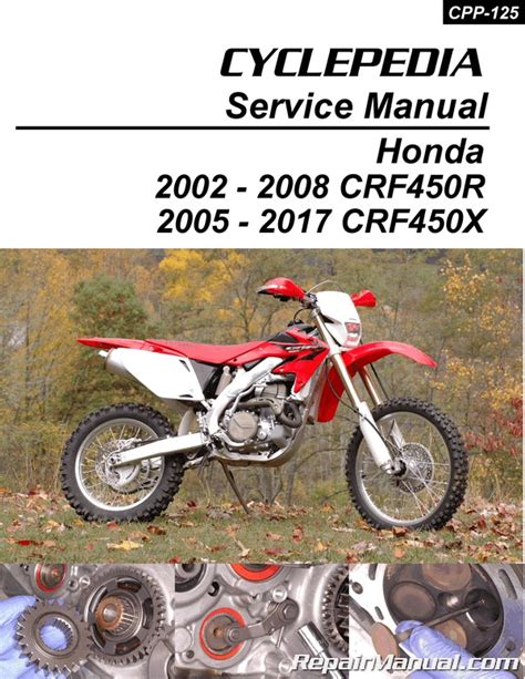 2000 2005 Honda Crf 450r Repair Service Manual