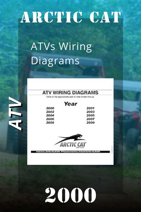 2000 2009 Arctic Cat Atv And Snowmobile Wiring Diagrams