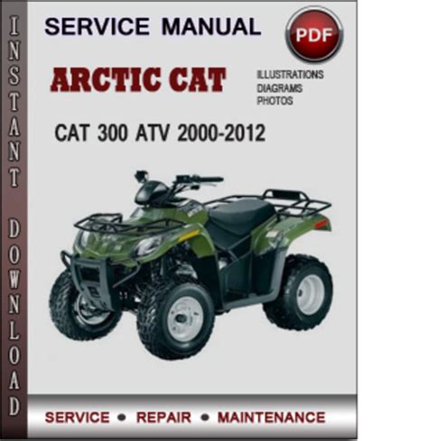 2000 Arctic Cat Atv Service Repair Workshop Manual