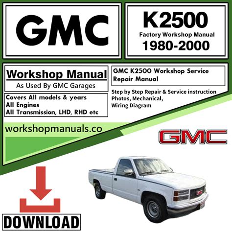 2000 Chevrolet K2500 Service Repair Manual Software