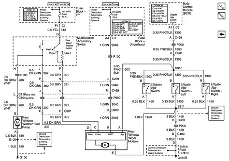 2000 Chevy Blazer Rear Window Wiper Motor Wiring Diagram