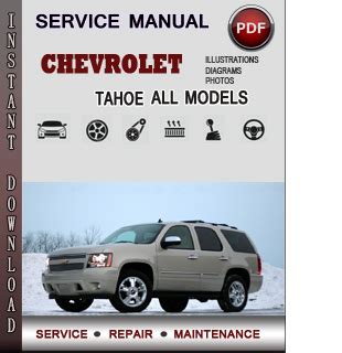 2000 Chevy Chevrolet Tahoe Owners Manual