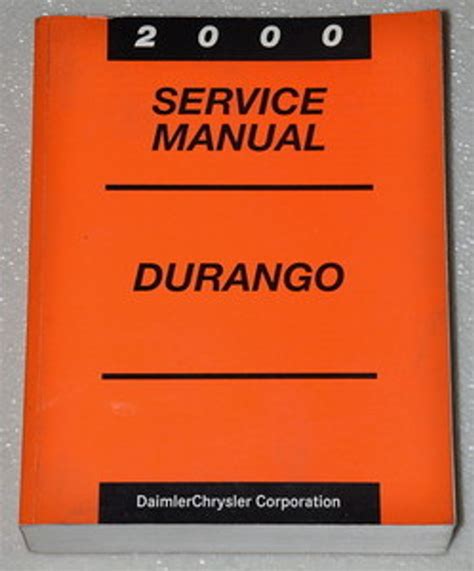 2000 Dodge Durango Factory Service Manual