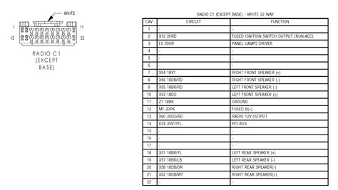 2000 Dodge Intrepid Radio Wiring Diagram Schematic