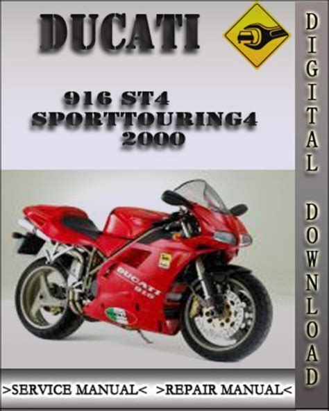 2000 Ducati 916 St4 Sporttouring4 Factory Service Repair Manual