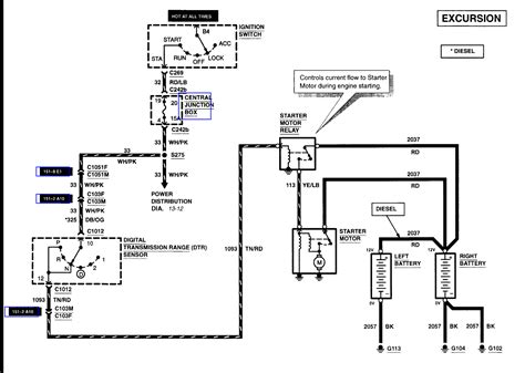 2000 Ford Excursion Power Window Wiring Diagram