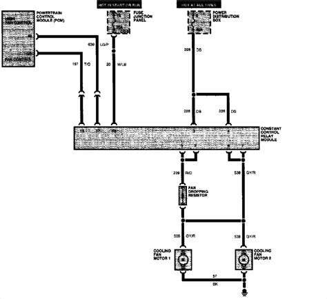 2000 Ford Taurus Cooling Fan Wiring Diagram