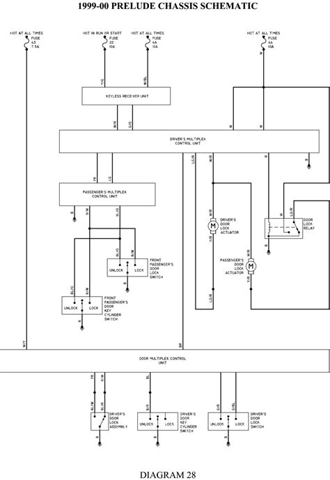 2000 Honda Prelude Wiring Diagrams