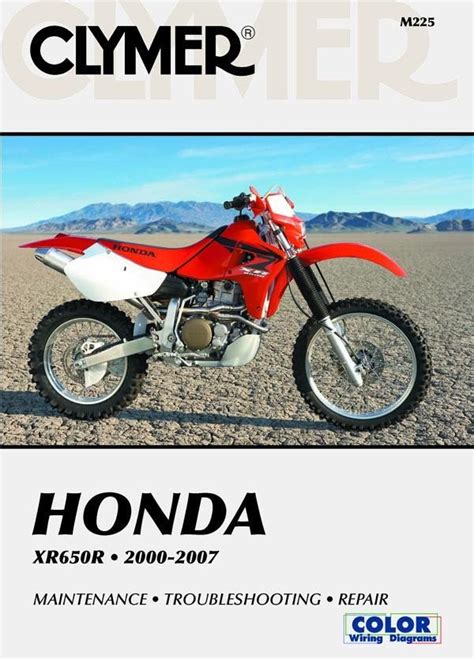 2000 Honda Xr650r Xr650ry Motorcyle Workshop Repair Service Manual